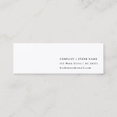 minimalistisch Bladwijzer | Modern promotioneel on Mini Visitekaartje (Achterkant)