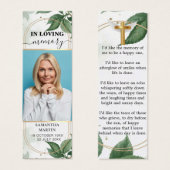 Minimalistisch Bladwijzer van de begrafenis van Me Mini Visitekaartjes (Voorkant /achterkant)