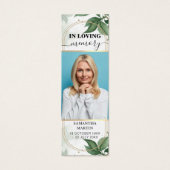 Minimalistisch Bladwijzer van de begrafenis van Me Mini Visitekaartjes (Voorkant)