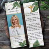 Minimalistisch Bladwijzer van de begrafenis van Me Mini Visitekaartjes