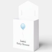 Minimalistisch blauw Baby shower Bedankdoosjes (Open)