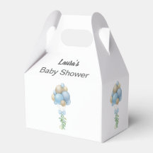 Minimalistisch blauw Baby shower