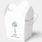 Minimalistisch blauw Baby shower Bedankdoosjes (Open)