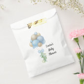 Minimalistisch blauw Baby shower Bedankzakje (Gezegeld)