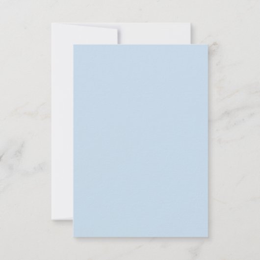 Minimalistisch blauw ballon Oh Boy Baby shower Bedankkaart (Achterkant)