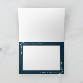 Minimalistisch blauw bedankkaart (Binnen)