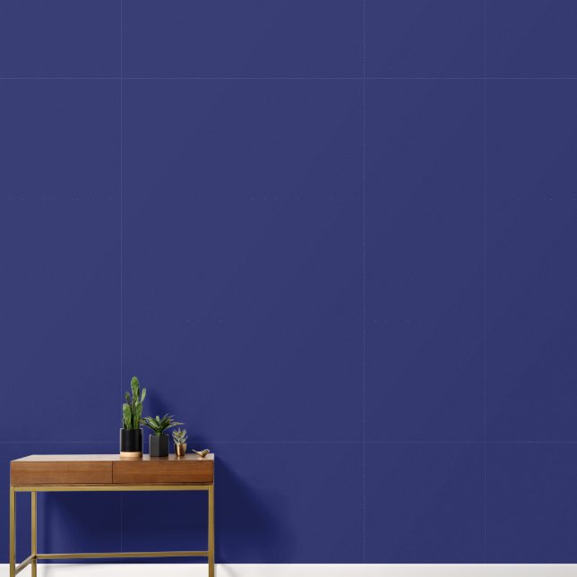 Minimalistisch blauw effen effen kleur eenvoudig m behang (Hal)