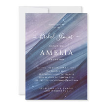 Minimalistisch blauw en Paarse Abstract Vrijgezell