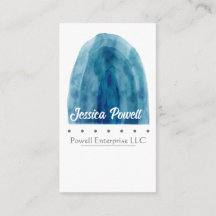 minimalistisch blauw- en wit-waterverf ontwerp