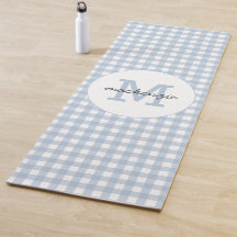 Minimalistisch blauw gingham geruite patroon geper