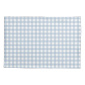 Minimalistisch blauw Gingham Pset Pattern Kussensloop (Achterkant)