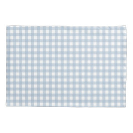 Minimalistisch blauw Gingham Pset Pattern Kussensloop
