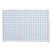 Minimalistisch blauw Gingham Pset Pattern Kussensloop (Voorkant)