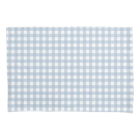 Minimalistisch blauw Gingham Pset Pattern Kussensloop (Voorkant)