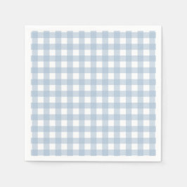 Minimalistisch blauw Gingham Pset Pattern Servet