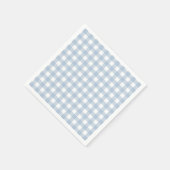 Minimalistisch blauw Gingham Pset Pattern Servet (Hoek)