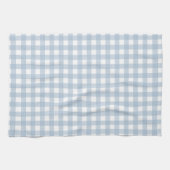 Minimalistisch blauw Gingham Pset Pattern Theedoek (Horizontaal)