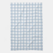 Minimalistisch blauw Gingham Pset Pattern Theedoek (Verticaal)