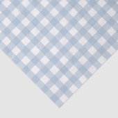 Minimalistisch blauw Gingham Pset Pattern Tissuepapier (Detail)
