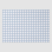 Minimalistisch blauw Gingham Pset Pattern Tissuepapier (Voorkant)