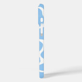 Minimalistisch blauw Koe afdrukken Case-Mate iPhone Case (Achterkant / Links)