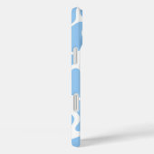 Minimalistisch blauw Koe afdrukken Case-Mate iPhone Case (Achterkant / Rechts)