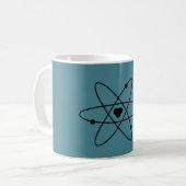 Minimalistisch blauw koffiemok (Voorkant links)