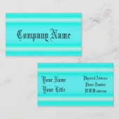 Minimalistisch blauw neon door Kenneth Yoncich Visitekaartje (Voorkant / Achterkant)