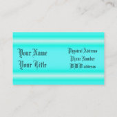 Minimalistisch blauw neon door Kenneth Yoncich Visitekaartje (Achterkant)