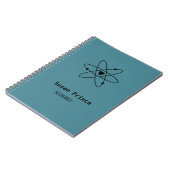Minimalistisch blauw notitieboek (Linkerzijde)