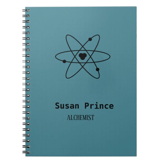 Minimalistisch blauw notitieboek (Voorkant)