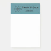 Minimalistisch blauw post-it® notes (Voorkant)