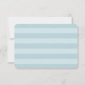 Minimalistisch blauw Shell Flat Hartelijk dank Bedankkaart (Achterkant)