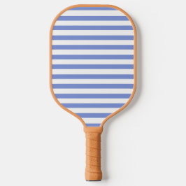 Minimalistisch blauw & wit cabana strepen pickleball paddle