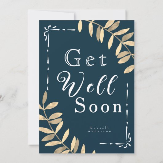 Minimalistisch blauw wordt snel goed Kaart (Voorkant)