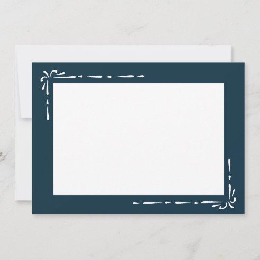 Minimalistisch blauw wordt snel goed Kaart (Achterkant)