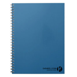 Minimalistisch blauwdruk lijnwerker logboek notitieboek