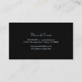 Minimalistisch blauwe verflijn visitekaartje (Achterkant)