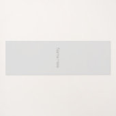Minimalistisch bleek grijs monogram modern yogamat (Achterkant (horizontaal))