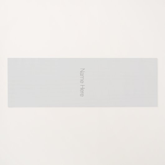 Minimalistisch bleek grijs monogram modern yogamat (Achterkant (horizontaal))