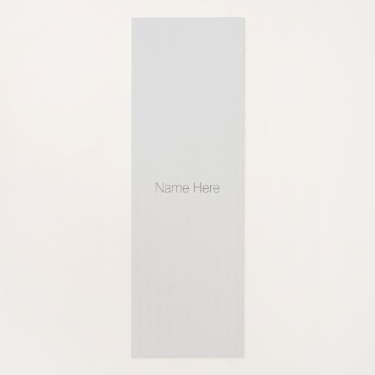 Minimalistisch bleek grijs monogram modern yogamat (Achterkant)