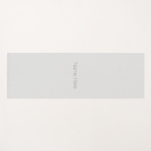 Minimalistisch bleek grijs monogram modern yogamat (Voorkant (horizontaal))