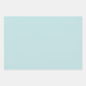 Minimalistisch bleek waterblauw, vast elegant inpakpapier vel (Voorkant 2)