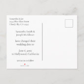 Minimalistisch Bleek Zee Groen Wijzig de datum Aankondigingskaart (Achterkant)