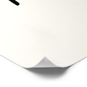 Minimalistisch blijf kalm & blijf wit poster (Hoek)