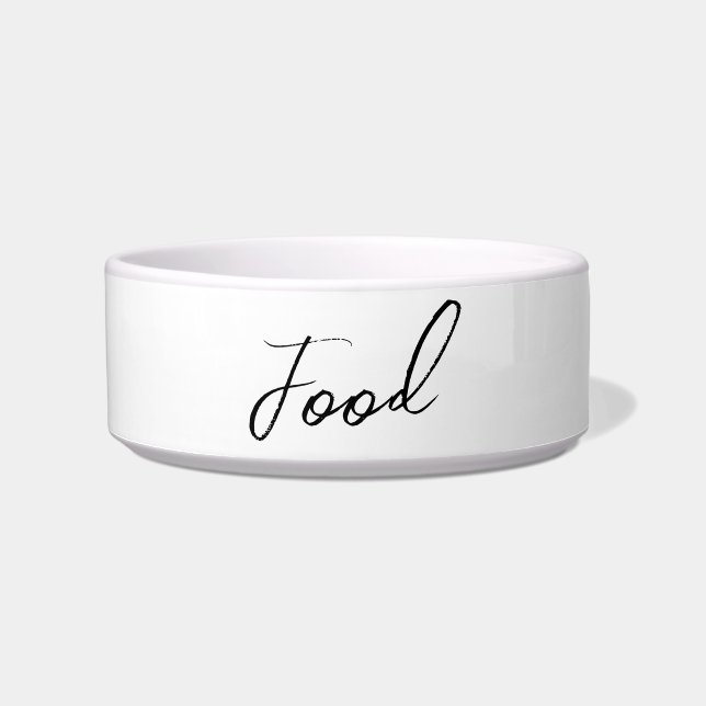 Minimalistisch blikveld voor tapijt met script voerbakje (Voorkant)