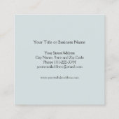 Minimalistisch bloeiende boom Gepersonaliseerd Vis Vierkante Visitekaartje (Achterkant)