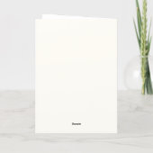 Minimalistisch bloemendesign voor Moederdag Kaart (Achterkant)