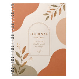 Minimalistisch bloemenjournaal | Neutraal notitieb Notitieboek