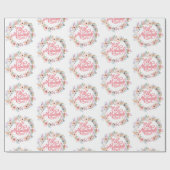 Minimalistisch Bloemenofferfeest Mubarak | eID-cad Cadeaupapier (Vlak)